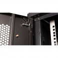 Шкаф 19" телекоммуникационный настенный, 15U  769x600х450 мм, дверь перфорация, черный
